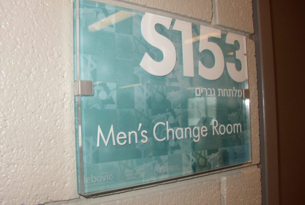 Sign of Men's Change Room